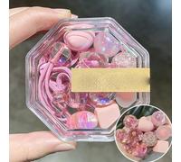 10 pz/scatola Coreano Carino Palla Elastici Per Capelli Per La Bambina Star Elastici Legami Dei Capelli Del Capretto Anno Rosso Amore Corda Dei Capelli Dei Monili regalo-colore 6