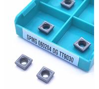 10 pz/scatola SPMG050204-DG TT9030 Portautensili for scanalatura esterna Inserto in metallo duro SPMG060204 TT8020 Utensile for tornitura lama SPMG 050204/060204 ( Size : SPMG050204-DG TT9030 )