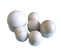 10 Pz/set A Cupola Rotonda Tranciatura Tappi Tubo Tubo Inserti Spina 16/19/22/25mm for Tavolo Sedia Gamba Tappi di chiusura Parapolvere Protezione del pavimento ( Color : White , Size : 19mm )