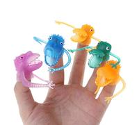 10 pz/Set di burattini a dito multicolore PVC Dito Dinosauro Plastica riutilizzabile Mini Giocattoli per Bambini redditizio e di Buona qualità Durata