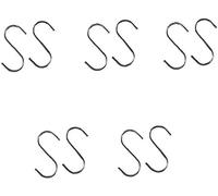 10 pz/set di ganci in metallo a forma di S da cucina titolari di stoccaggio chiusura articoli vari organizzatore ghisa appeso ganci a S vestiti borsa gancio ornamenti ciondolo moda intelligente