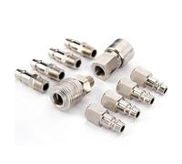 10 pz/set di raccordi rapidi BSP Air Line Raccordo 1/4 "Air Line Fitting tubo compressore connettore raccordo per utensili pneumatici