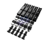 10 Pz/set FAI DA TE Micro USB Maschio Connettori Kit Connettore con Coperture Nero Per Cavo Dati Accessori