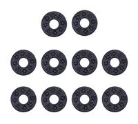 10 Pz/set Gomma Chitarra Strap Blocchi di Blocco Protezione Chitarra Serrature Chitarra Nero Cinghia di Chiusura Della Cinghia