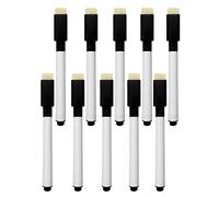 10 pz/set Nero Scuola Aula Lavagna Bianca Penna Secco Bambini In Gomma Forniture Lavagna Bianca Costruito Studente Pennarello W6a3 Dra Penna