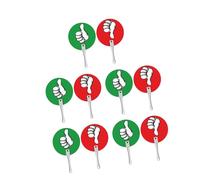 10 pz/set pollice in su pollice giù aula tuning paddle sì o no pagaia vera falsa pagaia per scuola aula