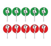 10 Pz/set Pollice Su Pollice Giù Tuning Paddles per Classroom Insegnante Asta Sì O No Paddles Vero Falso Paddle