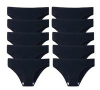 10 Pz/set Solido A Costine Mutandine Senza Cuciture In Cotone Solido Biancheria Intima Traspirante Vita Bassa Hip-Covered Slip Lingerie, Y, L
