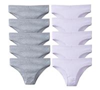 10 Pz/set Solido A Costine Mutandine Senza Cuciture In Cotone Solido Biancheria Intima Traspirante Vita Bassa Hip-Covered Slip Lingerie, O, M