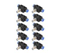 10 pz/set Valvola a farfalla valvola di regolazione della velocità valvola a farfalla Valvola a farfalla Regolatore di velocità pneumatica Valvola di controllo del flusso d'aria rapido Connettore r