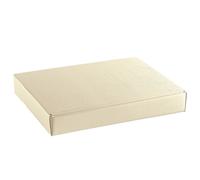 10 Pz SETA AVORIO Scatola Cornice bomboniera 26x23x3 cm 0SXQ