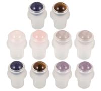 10 pz sfere in pietre semipreziose con per