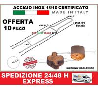 10 PZ SPILLONE CM 52 PER PANETTONE E COLOMBA ACCIAIO SPILLONI OFFERTA 9 2024