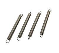 10 Pz SUS304 In Acciaio Inox S Gancio Cylindroid Elicoidale Pullback Molle di Estensione Bobina di Tensione Diametro del Filo 0.5mm(25mm,0.5mm-3mm)