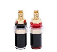 10 pz terminale altoparlante 50mm rame puro placcato oro morsettiera amplificatore connettore presa jack a banana audio