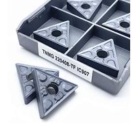 10 pz TNMG220404 TNMG220408 TF IC907 Utensile for tornitura esterna Inserti in metallo duro Tornio CNC TNMG 220404 220408 IC908 Utensili da taglio(TNMG220408-TF IC908)