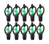 10 Pz Ugello Sprinkler In Plastica G1/2in Spray Sprinkler Farfalle Ugello a Forma di Pioggia per Prato Giardino Serra Irrigazione Agricola