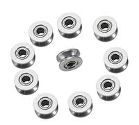 10Pcs V624ZZ Cuscinetto a Sfera a V-groove Cuscinetti a Sfera Doppio Scudo 4x13x6mm, Cuscinetto Guida di Binario in Acciaio al Carbonio