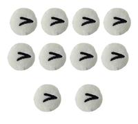 10 pz versatile e divertente cartone animato peluche fascia per fare gioielli bianco Cartoon occhi peluche