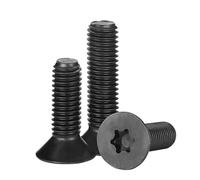 10 Pz Vite A Testa Svasata Piatta Sei Lobo Bullone Di Macchina M2 .5 M3 M4 M5 M6 M8 M10 Nero In Acciaio Inox 304 Torx(10mm x10pcs,M2)