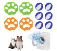 10 raccogli peli di animali domestici, lavatrici, rimuovendo peli di animali, riutilizzabili, per cani e gatti, filtro per lavatrice contro la lanugine