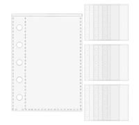 10 raccoglitori M5, in PVC, a 5 fori, per pianificatori di bilancio, budget planner, planner per notebook, buste per fogli sfusi