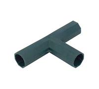 10 raccordi a T a 3 vie da 16 mm in PVC per tubi di costruzione resistenti per serre, mobili, connessione tenda