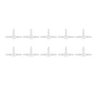 10 Raccordi in Plastica a 3 Vie Giuntatrice Per Tubi in Plastica Raccordo Per Tubi a Pressione E Uguali Raccordo a T Resistente alla Temperatura Adattatore da 1/2 Portagomma Per Tubo (T三通11.1)