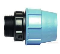 10 RACCORDO MASCHIO 20X1" - A COMPRESSIONE PER TUBO POLIETILENE