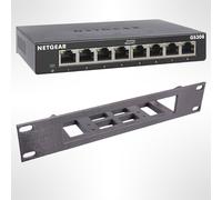 10 " Rack Staffa di Montaggio per Netgear GS308V3 Rete Switch (GS308e, GS308EPP)
