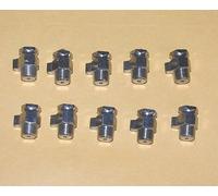 10 Radiatore Ottone Placcato Nichel Chiave Operato Aria Spurgo Moneta Valvole