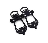 10 ramponi da neve per esterni con tacchetti antiscivolo in silicone per scarpe da ghiaccio (L)