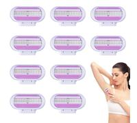 10 rasoi Venus da donna, lame di ricambio compatibili con VenusGillette, lama a 3 strati e testa girevole per una rasatura extra liscia, scorrimento senza sforzo, facili da sostituire