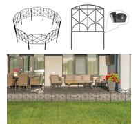 10 recinzioni da giardino in ferro da 4 m, bordi decorativi per giardini, combinazione di forme libere, per giardino, cortile, patio, ecc.