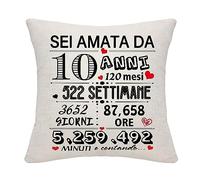 10 ° regalo di compleanno per le ragazze 10 anni Cushion Cover per figlia nipote sorella cugina Bestie 10 anni regalo per compleanno anniversario festa della mamma Natale (10)
