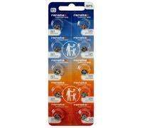 Renata 321 SR616SW - Batterie a bottone per orologio, 1,55 V, 10 pezzi
