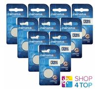 10 Renata Cr2016 Litio Batterie 3V Cella a Moneta Bottone Dl2016 Exp 2030 Nuovo
