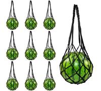 10 reti per amache per melone e anguria, culla per melone da giardino per prevenire la caduta, borsa a rete resistente per coltivare melone zucca in giardino verticale (nero)