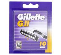 10 RICARICHE GILLETTE GII 2 LAME RICAMBIO RASOIO G II DA BARBA RASATURA VINTAGE
