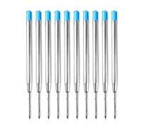 10 ricariche nere sostituibili per penne a sfera in metallo, 1 mm, forniture per ufficio
