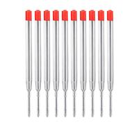 10 ricariche nere sostituibili per penne a sfera in metallo, 1 mm, forniture per ufficio
