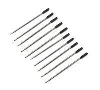 10 ricariche per penna in metallo, colore blu e nero, 115 mm, punta da 1 mm, strumenti di scrittura