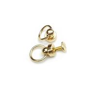 10 rivetti da 8-9 mm con anello di trazione per rivetti per indumenti con viti per borsa, cappello, scarpe, chocker in pelle, cassa del telefono, fai da te-Oro,9mm