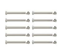 10 rivetti per riparazione ruote bagagli 30/35/40/45/50 mm interni a vite esagonale rivetti viti in metallo per la riparazione, 50 mm., One Size