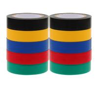 10 Rolls Nastro Adesivo Colorato Per Cablaggio Isolante Elettrico
