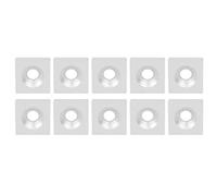 10 rondelles de plaque d’appui carrées, fixations à couvercle en alliage d’aluminium, rondelles à trou unique usinées CNC pour le soutien structurel, haute résistance et résistance (4040-foro singolo)