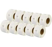10 Rotoli 11353 S0722530 12mm x 24mm Etichette compatibili per Dymo LabelWriter 4XL 450 400 330 320 310 Twin Turbo Duo SLP 450 430 420 400 240 220 200 100 Pro Plus (1000 Etichette per Rotolo)
