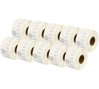 10 Rotoli 99013 S0722410 36mm x 89mm Etichette trasparenti compatibili per Dymo LabelWriter 4XL 450 400 330 320 310 Twin Turbo Duo SLP 450 430 420 400 200 100 Pro Plus (260 Etichette per Rotolo)