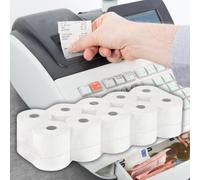 10 Rotoli Cassa 57x30 Termica Fiscale Confezione da 10 Rotoli Registratore Cassa