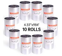 10 rotoli da 110 mm x 300 m, nastro in resina a trasferimento termico per etichette e codici a barre per Zebra, TEC, DATAMAX, ecc